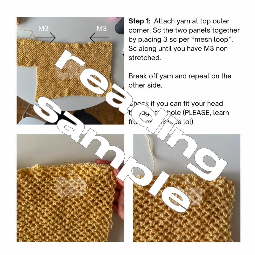 Graziella Sweater Written Pattern