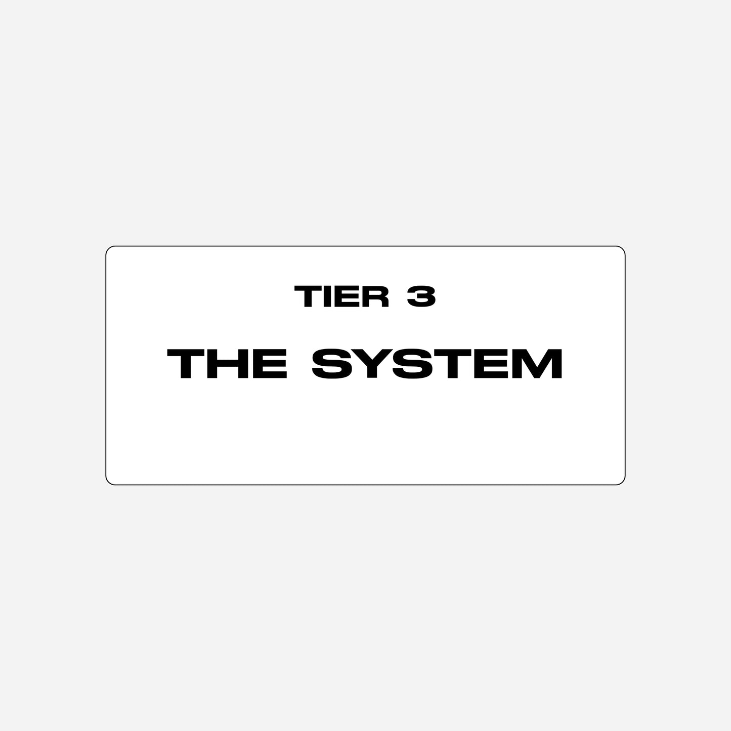 THE FULL SYSTEM