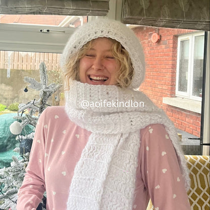 Alyssa 3in1 Hood Scarf Written Pattern