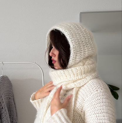 Alyssa 3in1 Hood Scarf Written Pattern