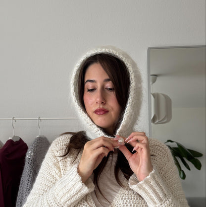 Alyssa 3in1 Hood Scarf Written Pattern