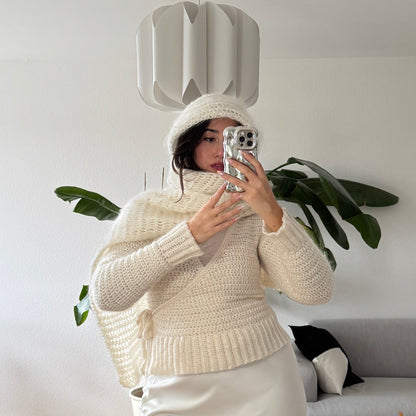 Jimena Sweater + Alyssa Hood Scarf Pattern Bundle