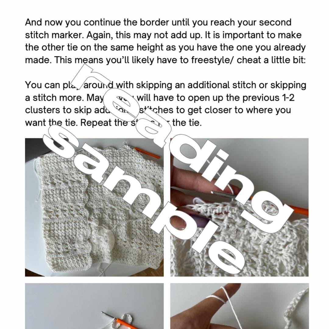 Dolores Cardigan Written Pattern