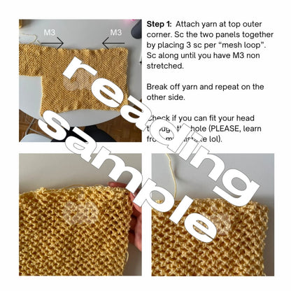 Graziella Sweater Written Pattern